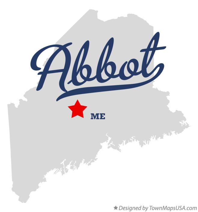 Map of Abbot, ME, Maine