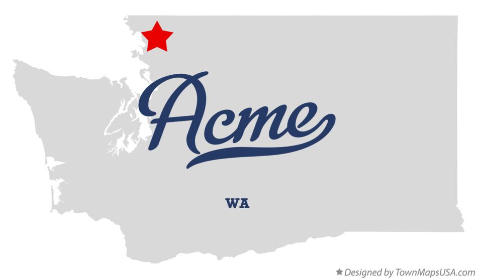 Map of Acme, WA, Washington