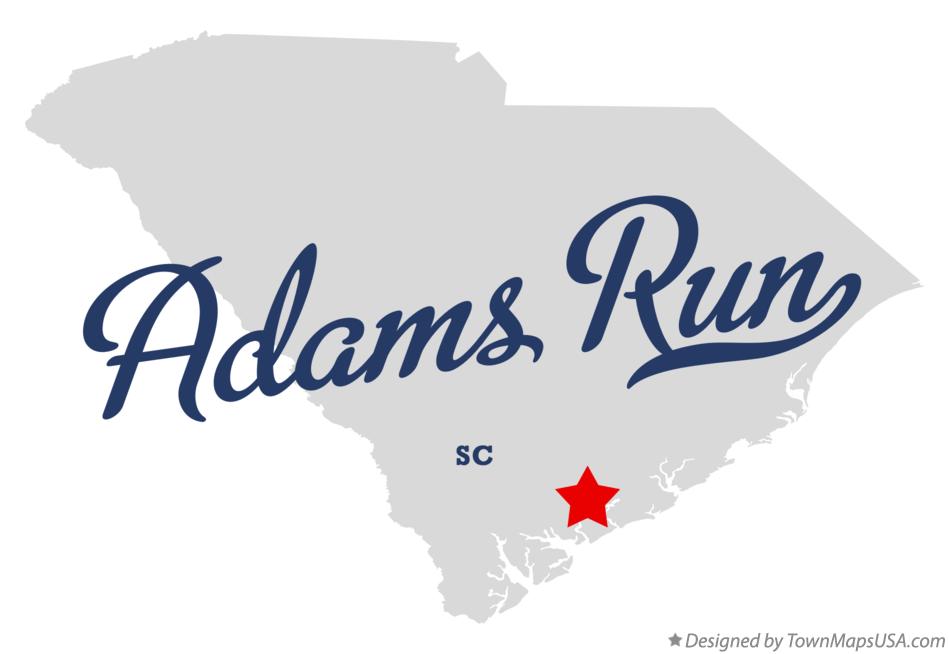 Map of Adams Run, SC, South Carolina