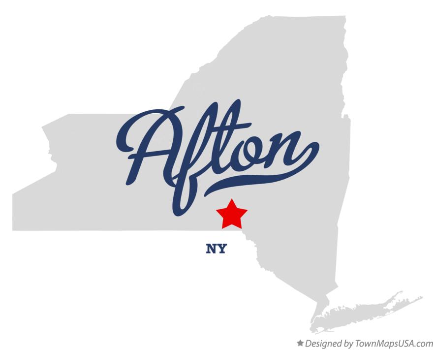 Map of Afton, NY, New York