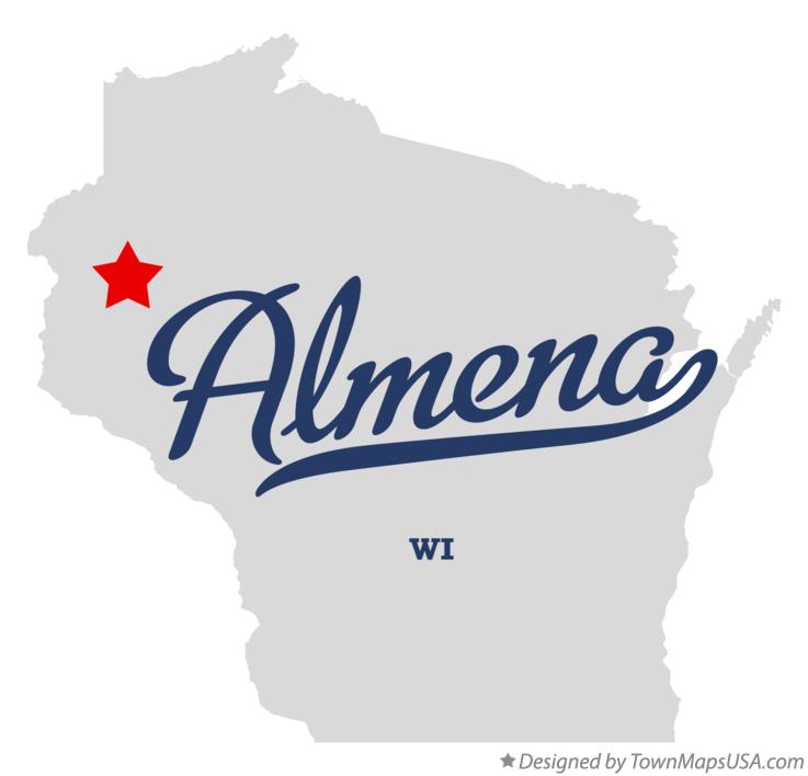 Map of Almena, WI, Wisconsin
