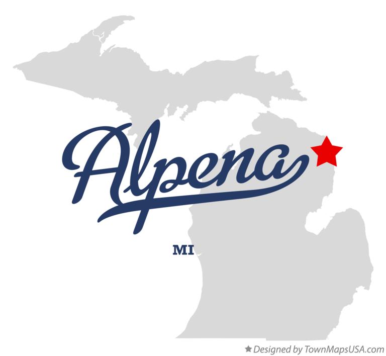 map of alpena michigan mi Alpena, Alpena michigan, Michigan travel