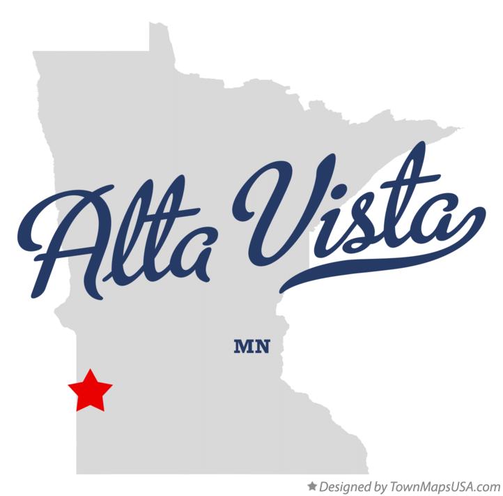Map of Alta Vista, MN, Minnesota