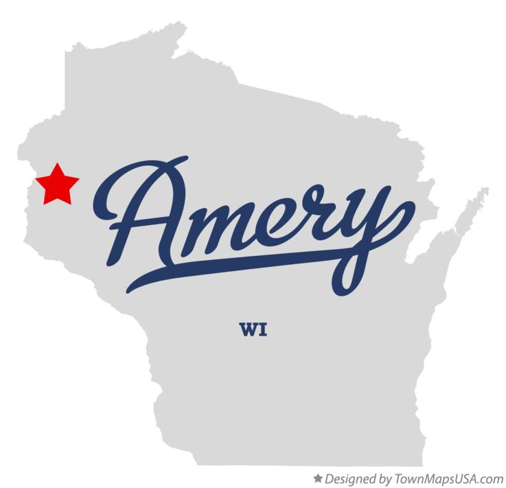 Map of Amery WI Wisconsin Map of Amery WI Wisconsin