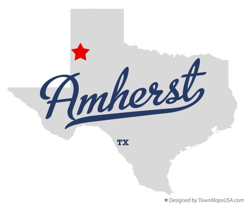 Map of Amherst, TX, Texas