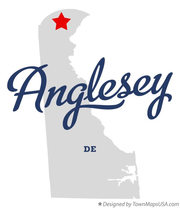 Map of Anglesey, DE, Delaware
