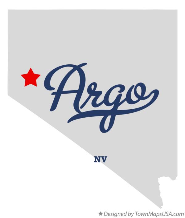 Map of Argo, NV, Nevada