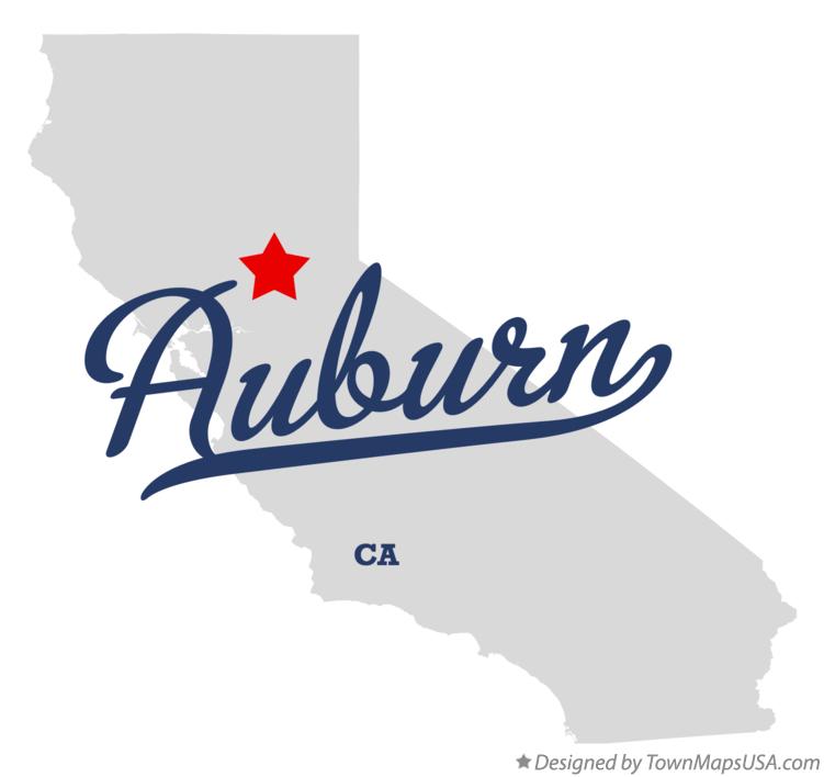 Map of Auburn, CA, California