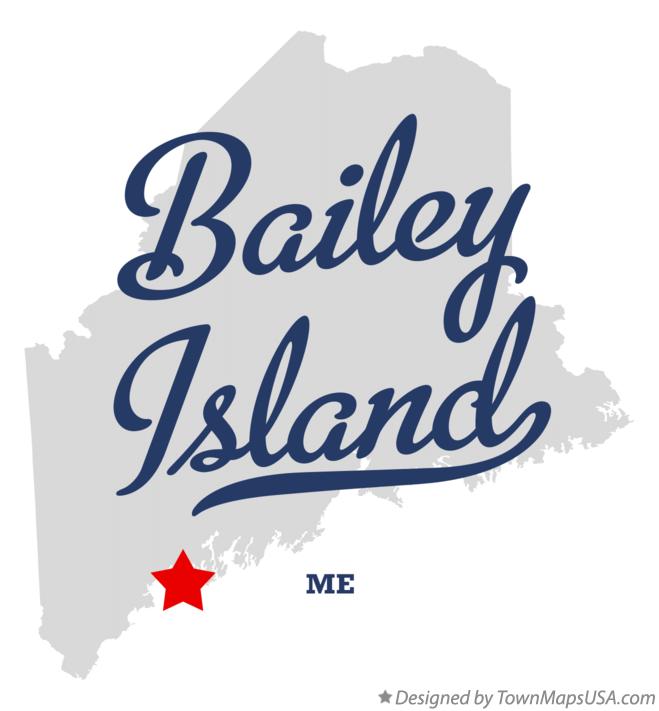 Map Of Bailey Island Maine