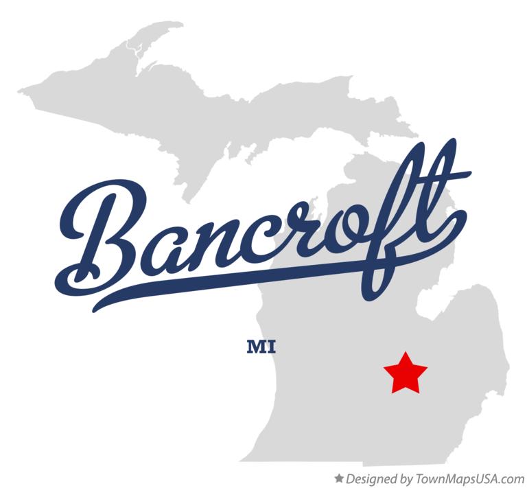 Map of Bancroft, MI, Michigan
