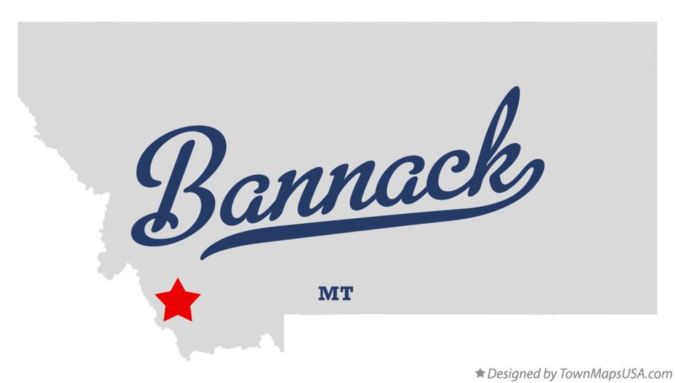 Detailed Visitor Map of Bannack