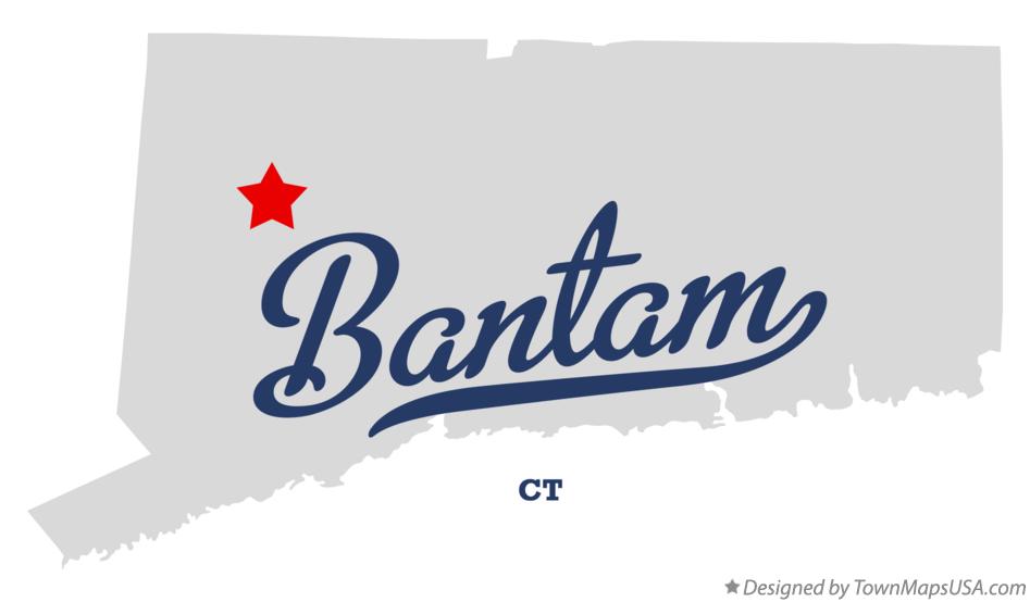 Map of Bantam, CT, Connecticut