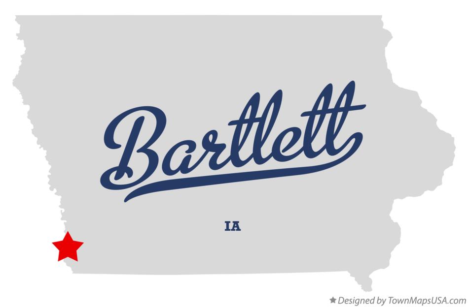 Map of Bartlett, IA, Iowa