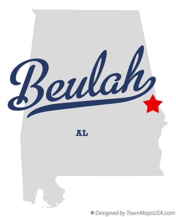 Map of Beulah, AL, Alabama