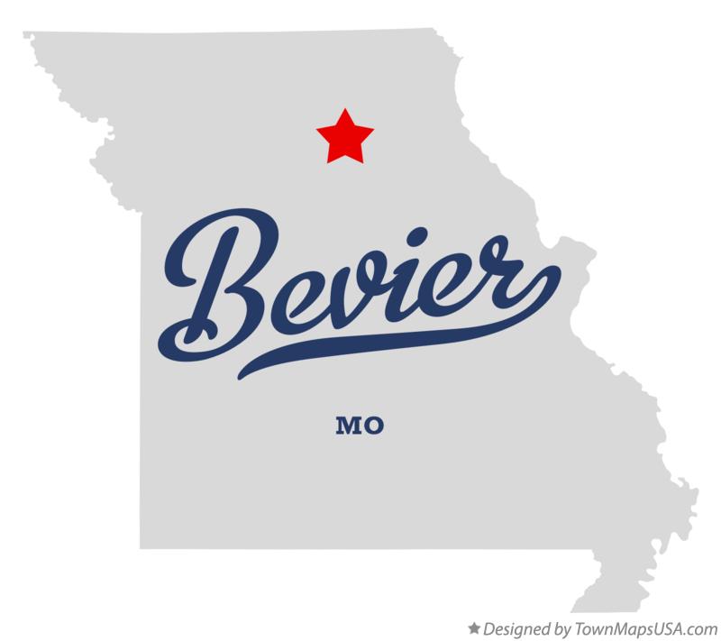 Map of Bevier, MO, Missouri