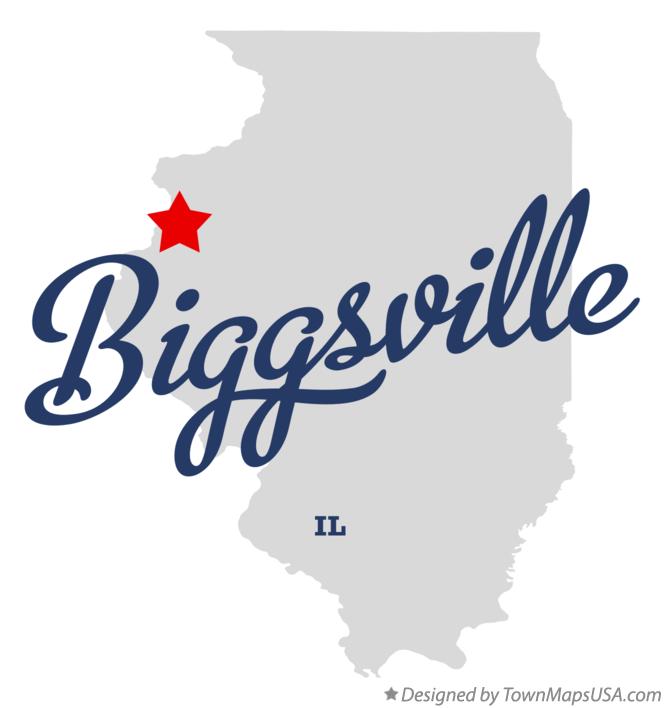 Map of Biggsville, IL, Illinois