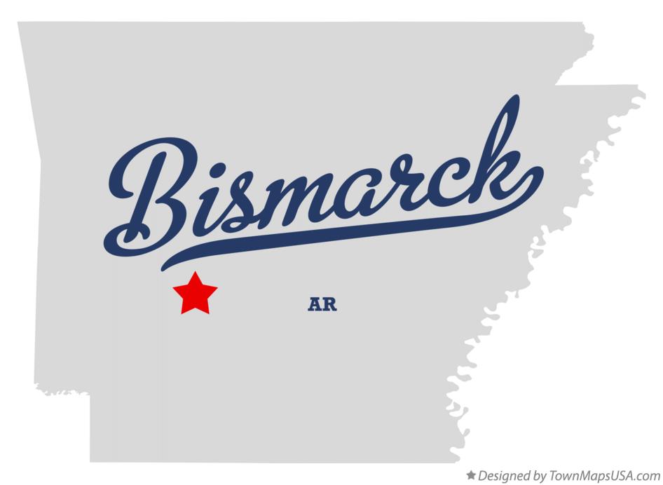 Map of Bismarck, AR, Arkansas