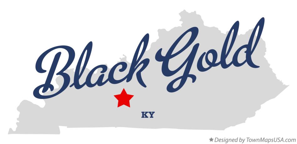 Map of Black Gold, KY