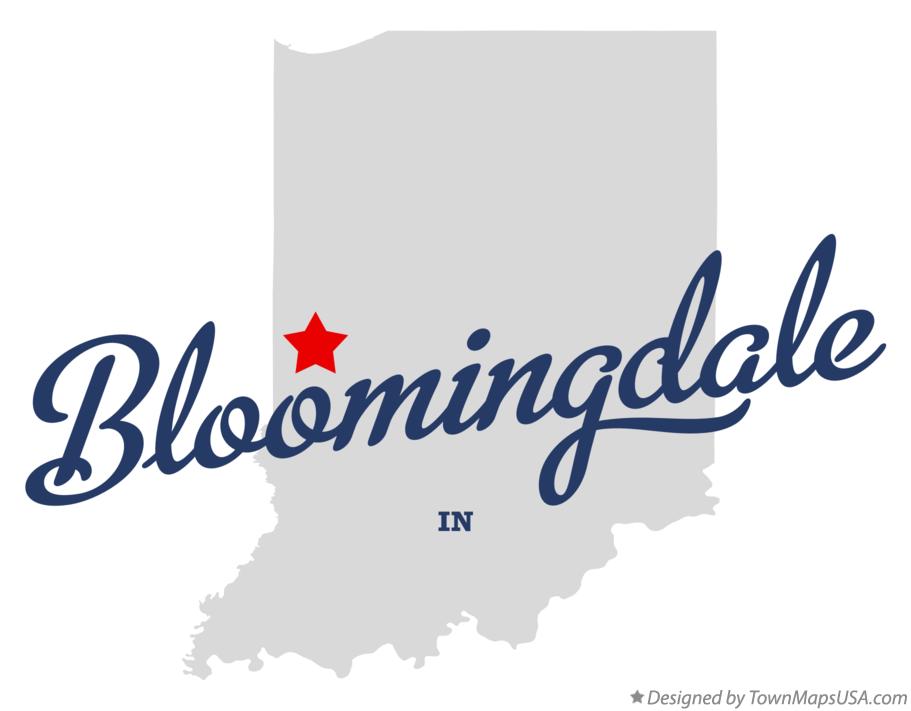 Map of Bloomingdale, IN, Indiana