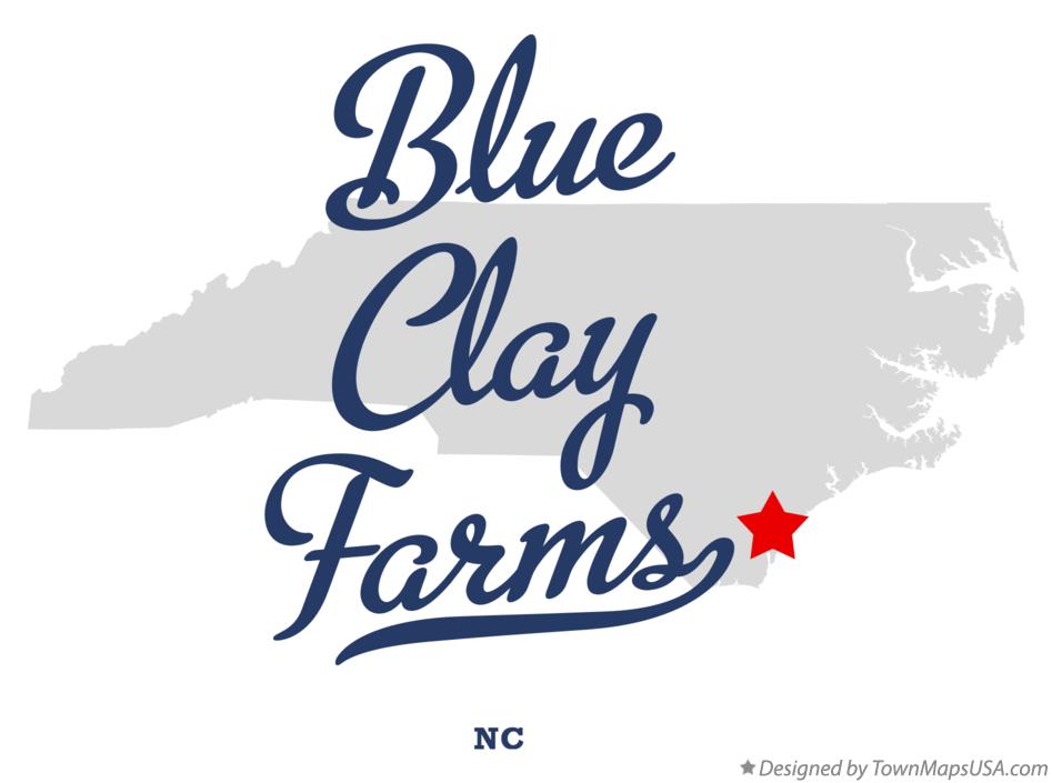Map of Blue Clay Farms, NC, North Carolina