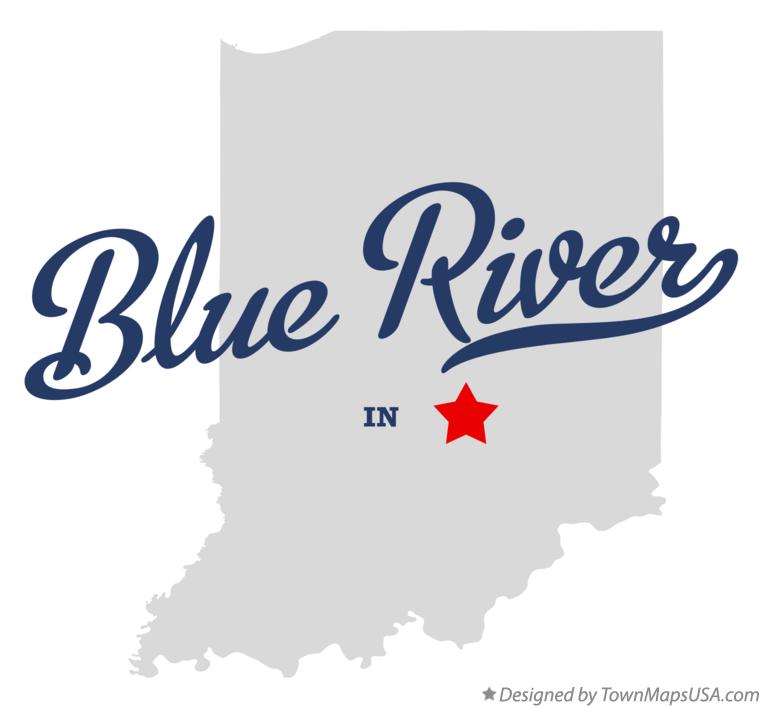 Map of Blue River, Johnson County, IN