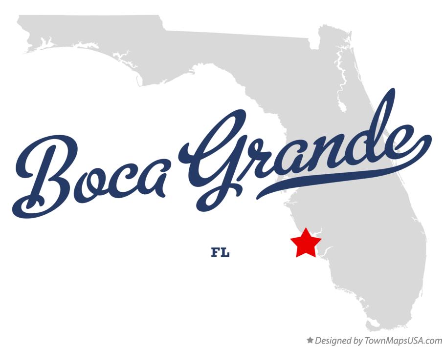 Map of Boca Grande, FL, Florida