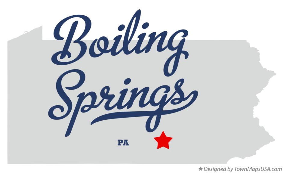 Map of Boiling Springs, PA, Pennsylvania