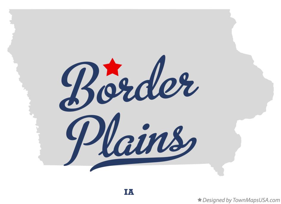 Map of Border Plains, IA, Iowa