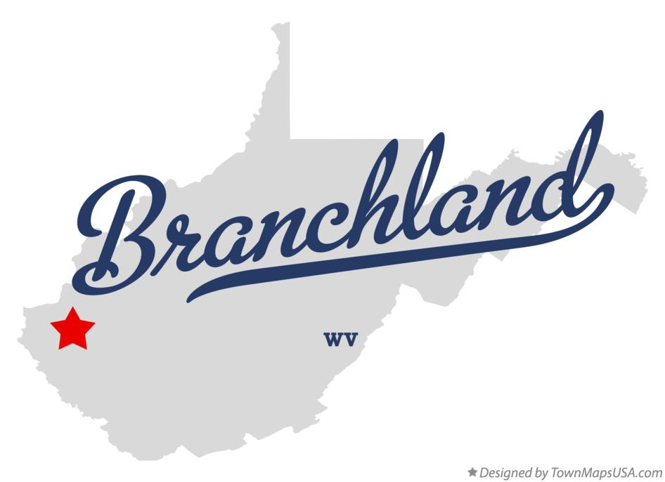 Map of Branchland, WV, West Virginia
