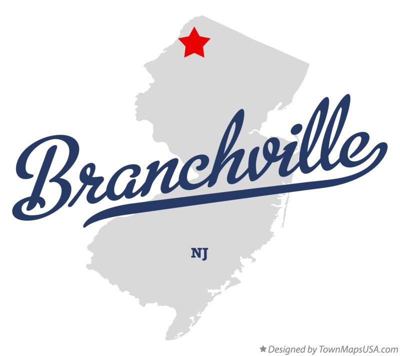 Map of Branchville, NJ, New Jersey