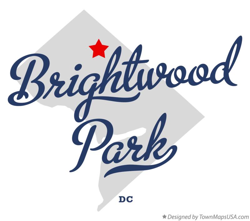 Map of Brightwood Park, DC, District Of Columbia