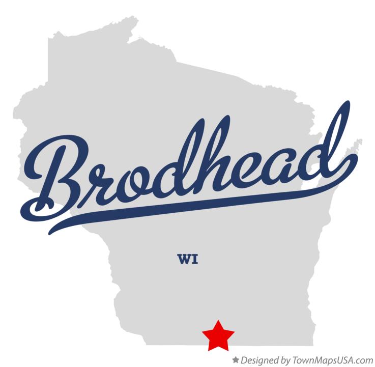Map of Brodhead, WI, Wisconsin
