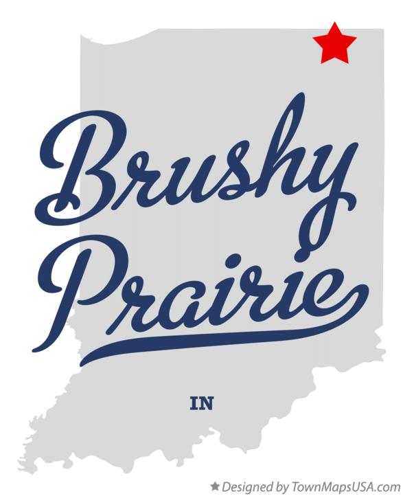 Map of Brushy Prairie, IN, Indiana