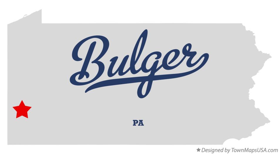 Map of Bulger, PA, Pennsylvania