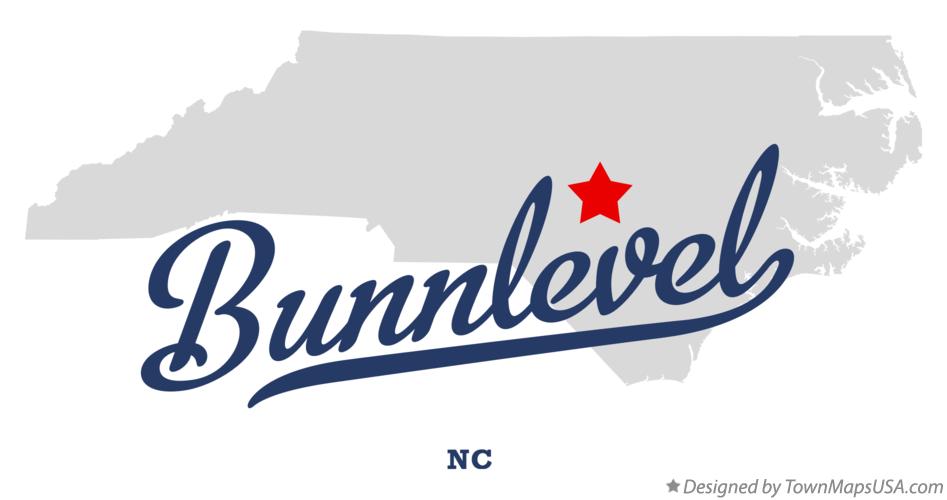 Map of Bunnlevel, NC, North Carolina