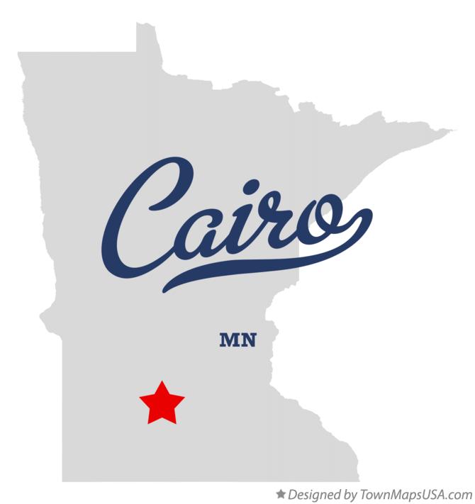 Map of Cairo, MN, Minnesota