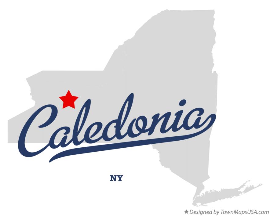 Map of Caledonia, NY, New York