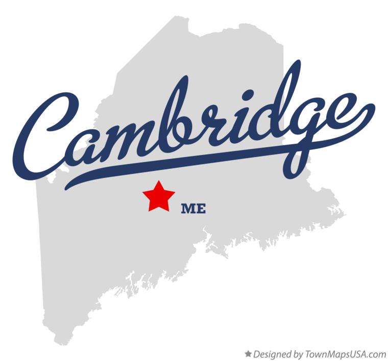 Map of Cambridge, ME, Maine