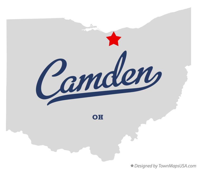 Map of Camden, Lorain County, OH, Ohio