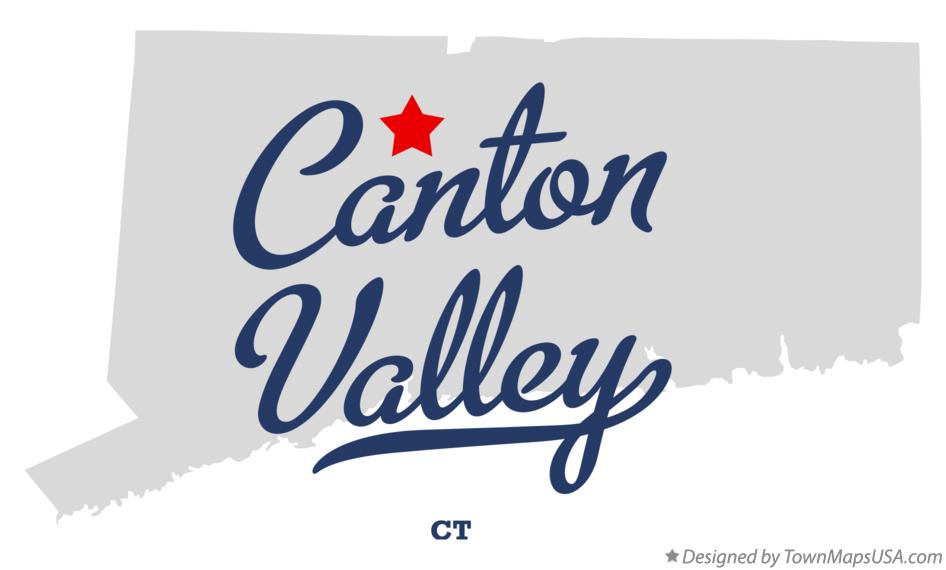 Map of Canton Valley, CT, Connecticut