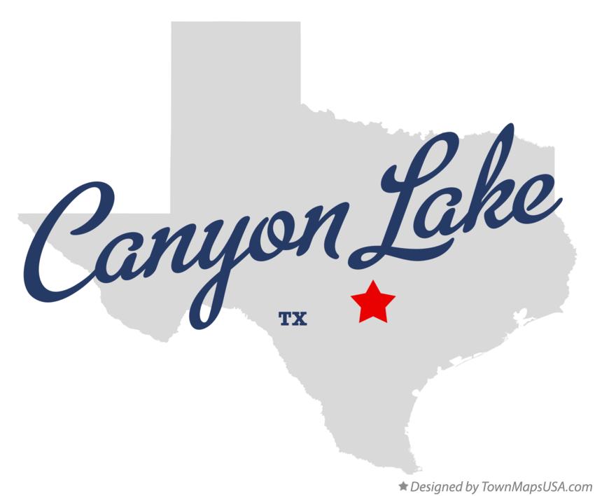 Map of Canyon Lake, TX, Texas