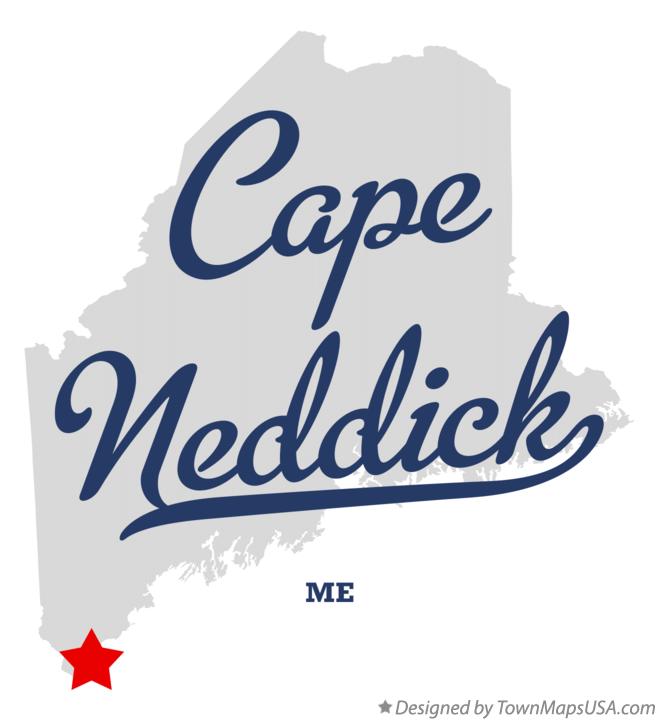 Map of Cape Neddick, ME, Maine