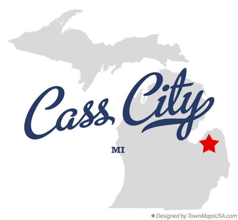 Map of Cass City, MI, Michigan
