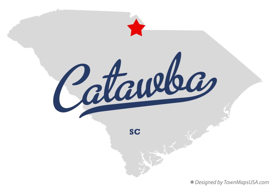 Map of Catawba, SC, South Carolina