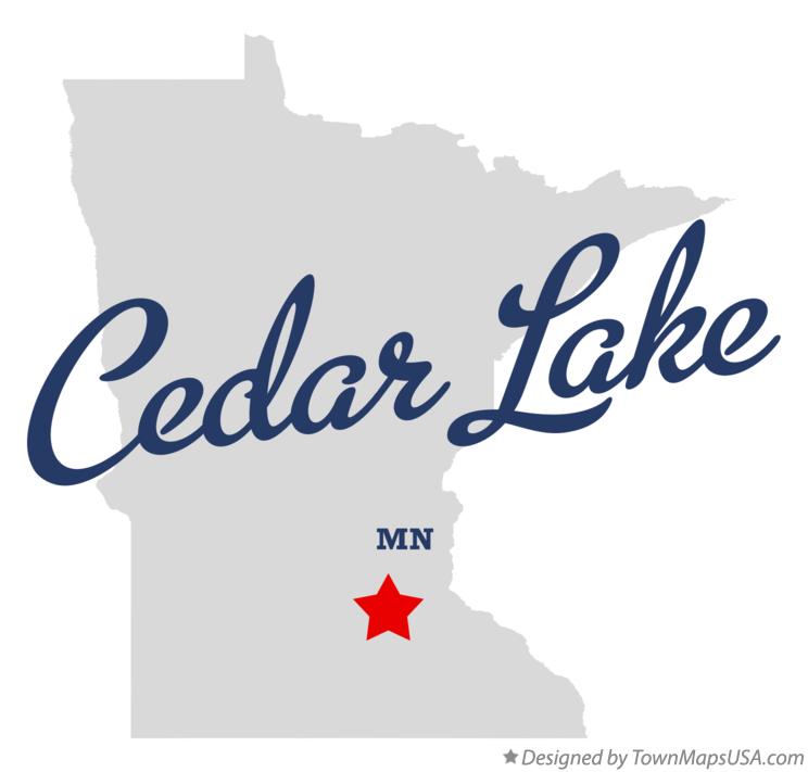 Map of Cedar Lake, MN, Minnesota
