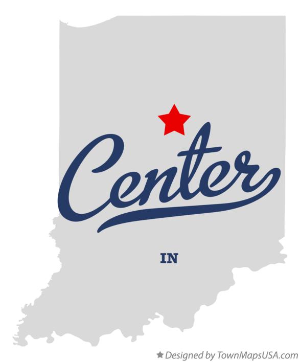 Map of Center, Howard County, IN, Indiana
