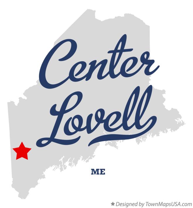 Map of Center Lovell, ME, Maine