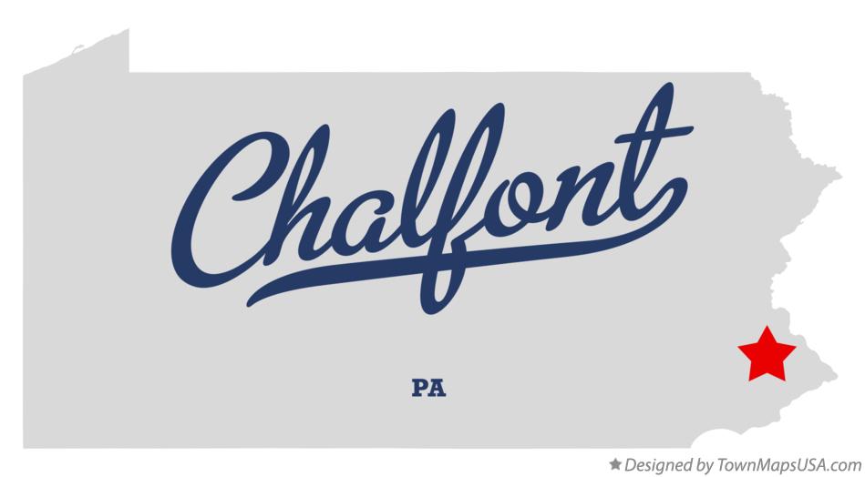 Map of Chalfont, PA, Pennsylvania