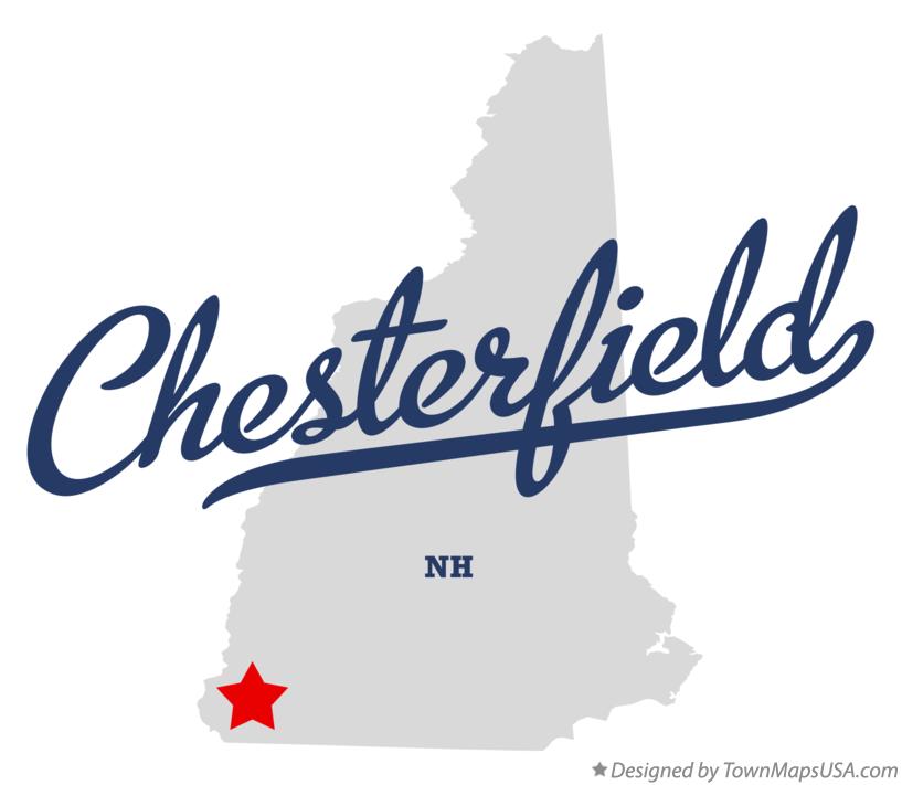 Map of Chesterfield, NH, New Hampshire