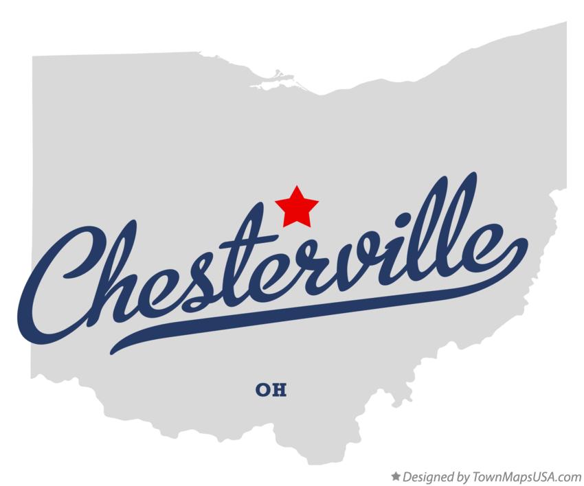 Map of Chesterville, OH, Ohio